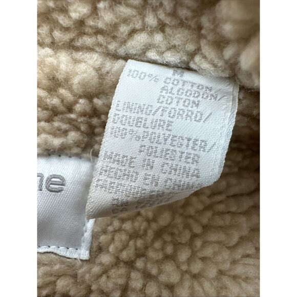 Vintage Liz Claiborne Denim Sherpa Vest Petite Medium - Picture 4 of 8